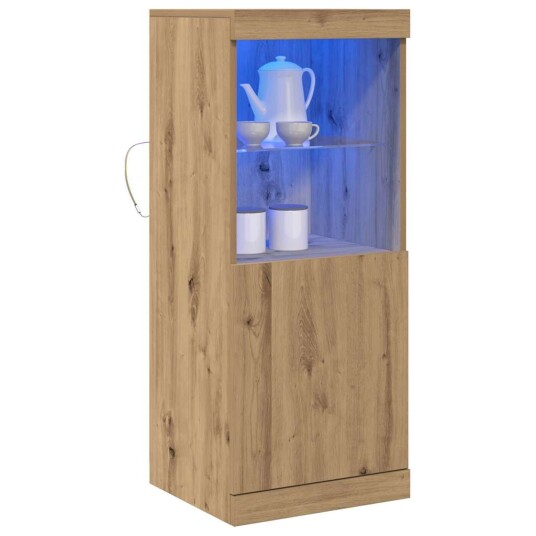 Sideboard med LED lys i Artisan Oak 41x37x100 cm Sideboard med LED lys i Artisan Oak 41x37x100 cm