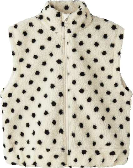 Name It Nkfnolpo Short Teddy Vest Cream 116