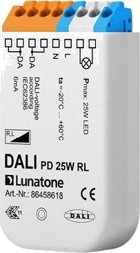 Dali 2 Universel Lysdæmper På 25W Som Kan Anvendes Til 230V Led Lyskilder Og Drivere. Kan Placeres I Lampeudtaget.