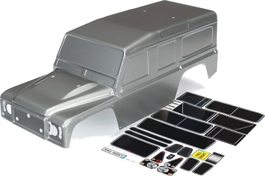 Traxxas 8011X Body Land Rover Defender Graphite Silver Traxxas 8011X Body Land Rover Defender Graphite Silver