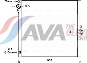 AVA COOLING SYSTEMS BWA2436 Radiator motorkjøling