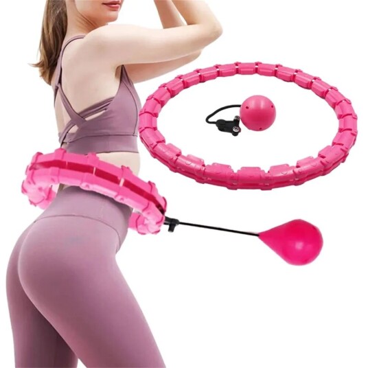 Smart Hula Hoop - Hula hoop med vekt - Trening / Fitness - rosa Smart Hula Hoop - Hula hoop med vekt - Trening / Fitness - rosa