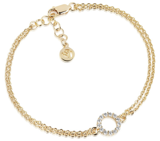 Sif Jakobs Biella Piccolo Armbånd 18 kt. Gullforgylt sølv SJ-B337(1)-CZ - Dame - 925 sterling silver