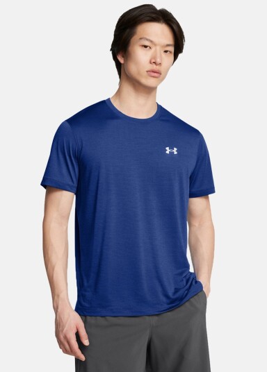 Ua Launch Shortsleeve Tech Blue 3xl  Løpe T Shirts
