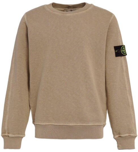 Stone Island Collegegenser Dove Grey Stone Island 14 år 164 Collegegenser Brun