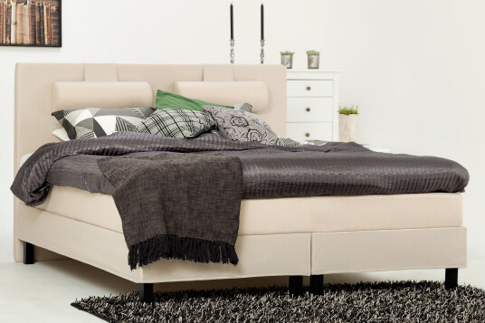 Glatt Sengegavl Olivia 150 cm Beige