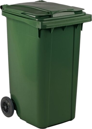 Avfallsbeholder Ese Grønn Hdpe/Plast 240 L Uv Bestandig For Tungavfall Og Utendørs Bruk Avfallsbeholder Ese Grønn Hdpe/Plast 240 L Uv Bestandig For Tungavfall Og Utendørs Bruk