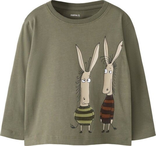 Name It Genser NmmOvid Dusty Olive Name It 4 år (104) Genser Armygrønn