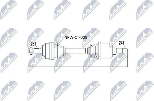 Nty Drivaksel NTY NPW CT 008 Nty Drivaksel NTY NPW CT 008