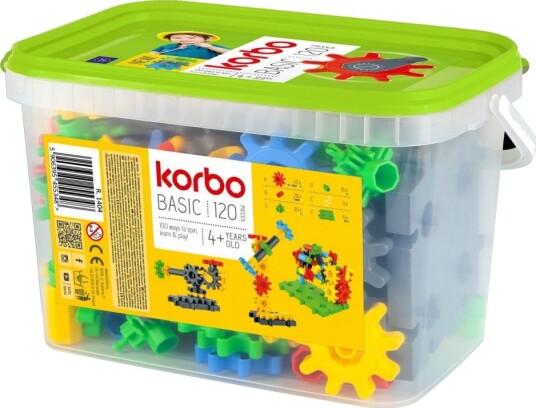Korbo Basic Byggesett 4+ År 120 Deler