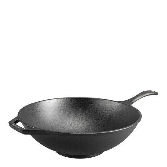 Lodge Cast Iron Chef Collection wokpanne støpejern 32 cm Lodge Cast Iron Chef Collection wokpanne støpejern 32 cm