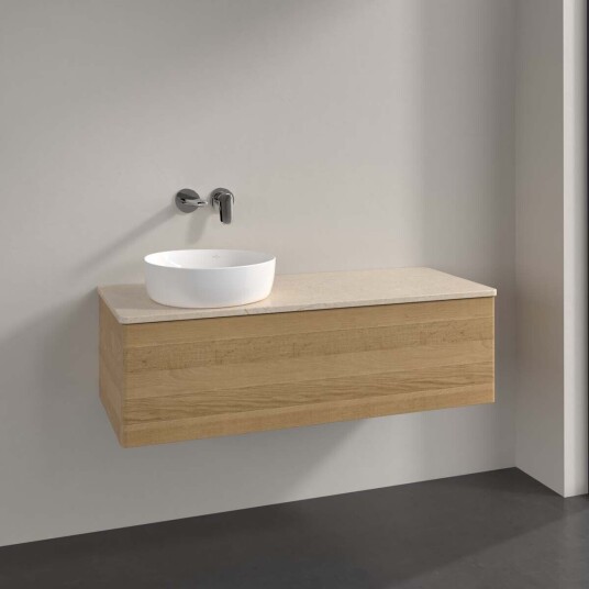 Villeroy & Boch Antao Servantskap med 1 skuff 120x50x36 cm u/lys Eik/Crème Villeroy & Boch Antao Servantskap med 1 skuff 120x50x36 cm u/lys Eik/Crème