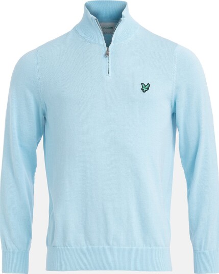 Lyle & Scott Golf Polyblend Quarter Zip Jumper Golfgenser herre Sea Breeze Blue X Small