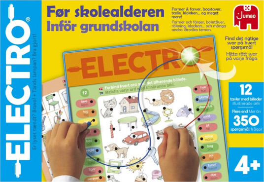 Jumbo Elektro Barnespill med former, farger, bokstaver og telling Jumbo Elektro Barnespill med former, farger, bokstaver og telling