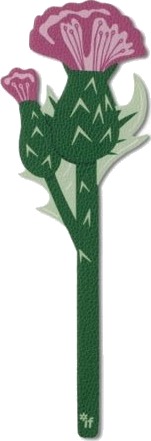 Flower Bookmarks Thistle