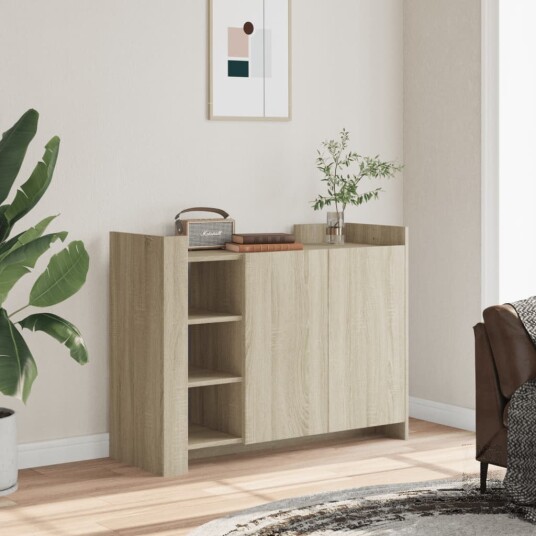 Skjenk sonoma eik 100x35x75 cm konstruert tre 8721102805905