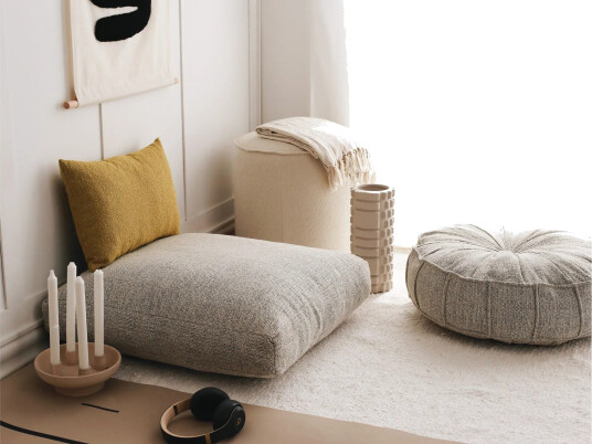 Dokuma Sittepuff 70 cm Lysegrå