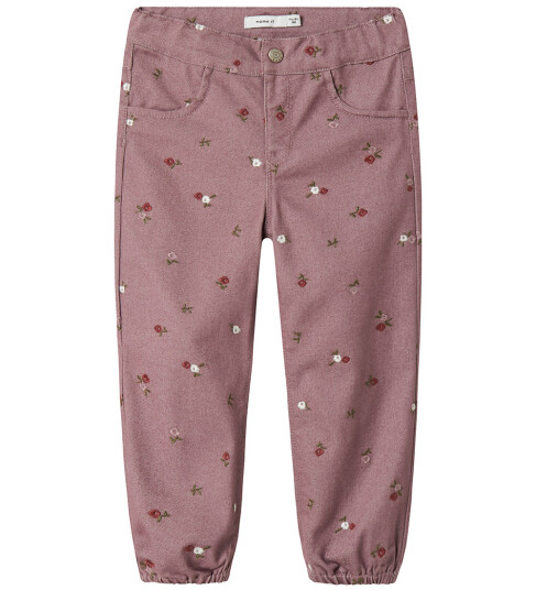 Name It Rose Loose Twill Pant Rosa 56