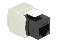 Delock CAT 6 UTP Keystone Modulinnlegg RJ-45 - Svart