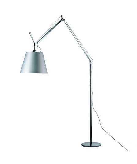 Artemide - Tolomeo Mega Gulvlampe Ø360 Grå Sateng/Alu - Lampemesteren