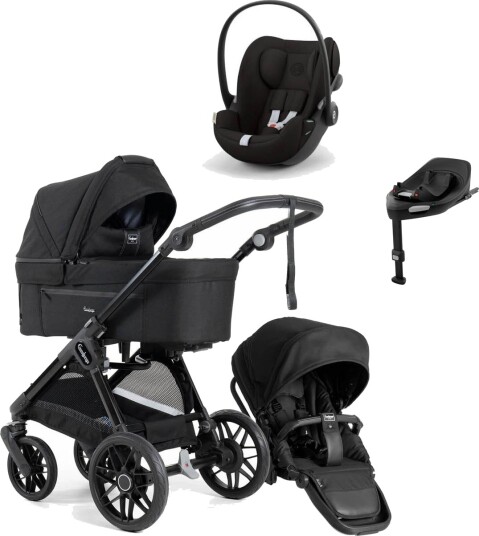 Emmaljunga Sento Pro Urban Ergo+ All Black + Cloud G Inkl. Base