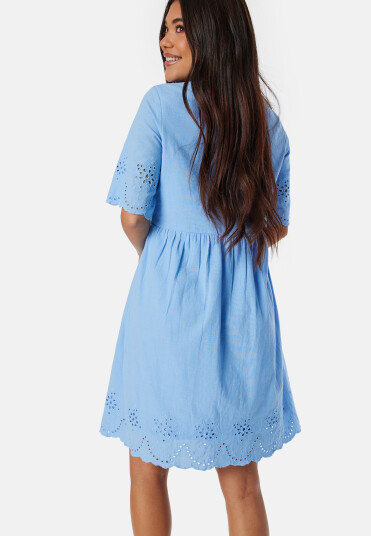 Pieces Pcalmina Embroidery Dress Hydrangea S