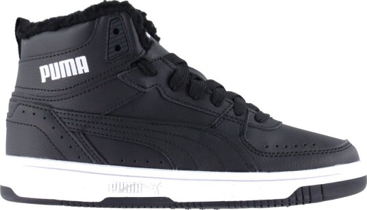 Puma Puma Rebound Joy Fur Jr Puma Black-Puma White 36 (Uk 3.5) Sko