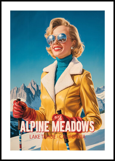 Alpine Meadows Plakat Plakat / 21x30cm
