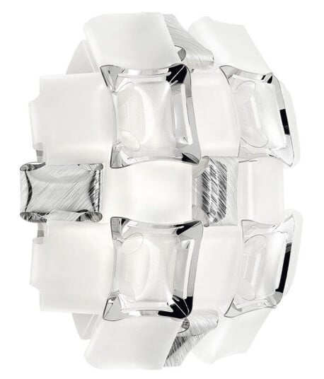 Slamp Mida Applique Vegglampe White/Platinum Slamp Mida Applique Vegglampe White/Platinum