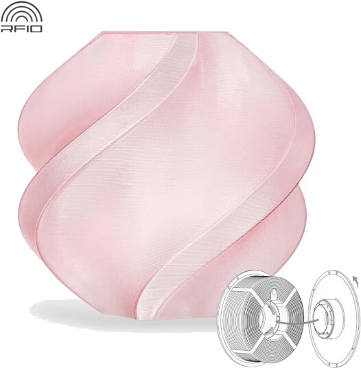 Bambu Lab PETG Translucent Refill Translucent Pink