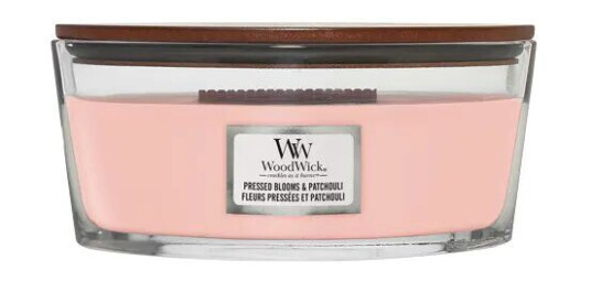 Woodwick Ellipse Hearthwick Pressed Blooms & Patchouli 453 g Duftlys