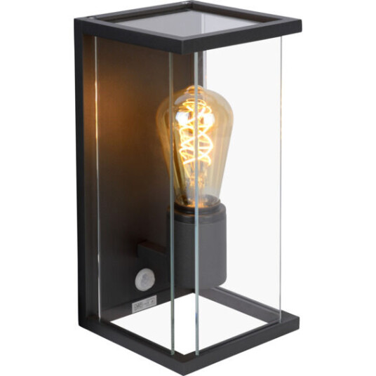 Lucide CLAIRE-LED Wall Light IP54 +IR 1xE27 Max60W Anthr - 91888 Lucide CLAIRE-LED Wall Light IP54 +IR 1xE27 Max60W Anthr - 91888