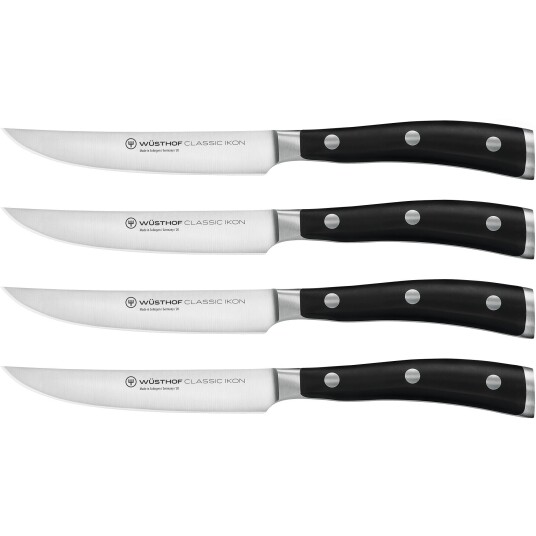 Wüsthof Classic Ikon Grillknivsett Svart Wüsthof Classic Ikon Grillknivsett Svart
