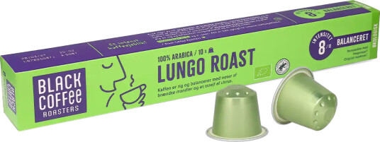 Black Coffee Roasters | Lungo Roast 10 kapsler til Nespresso®