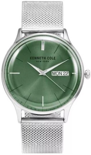 Kenneth Cole Herreklokke KC50589017A Classic Grønn/Stål Ø42 mm