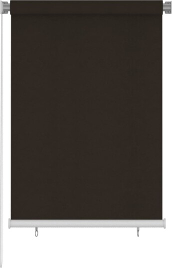 vidaXL Utendørs rullegardin 105 (B) x 140 (H) cm brun HDPE