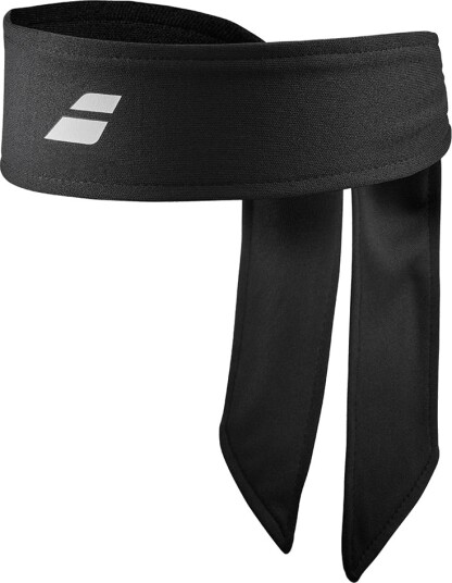 Babolat Tie Headband, Wristband/Svettebånd Black/Black Babolat Tie Headband, Wristband/Svettebånd Black/Black