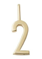 Design Letters Lucky Numbers 10 mm Gold 0-9 No. 002