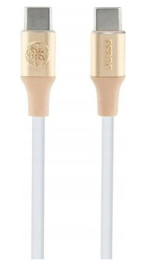 Guess Gucclalrgdd Cable Usb-C - Usb-C 1.5M Fast Charging Gold/Light Gold Ebossed Logo Guess Gucclalrgdd Cable Usb-C - Usb-C 1.5M Fast Charging Gold/Light Gold Ebossed Logo