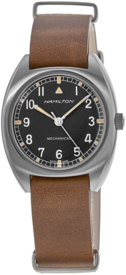 Hamilton Herreklokke H76419531 Sort/Lær Ø36 mm