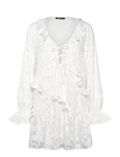 Gina Tricot Mini Dress - White - XS