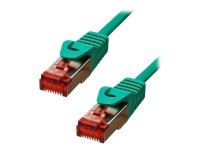 ProXtend - Koblingskabel - RJ-45 (hann) til RJ-45 (hann) - 10 m - 5.8 mm - foliebelagt uskjermet tvinnet kabelpar (F/UTP) - CAT 6 - halogenfri, uten hindringer, flertrådet - grønn