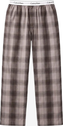 Calvin Klein Sleep Pant   21767 SHADOWS PLAID TIGERS EYE   XL