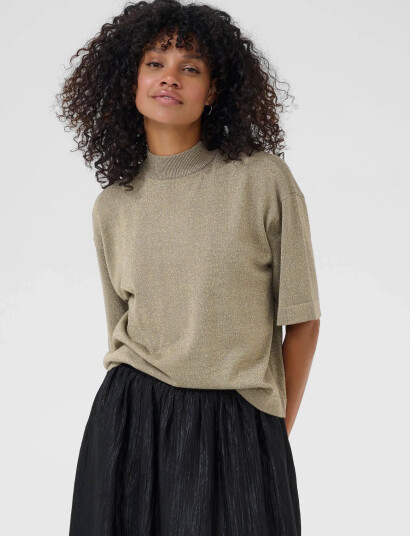 Kaffe Karegina Turtleneck Pullover - Beige - S Kaffe Karegina Turtleneck Pullover - Beige - S