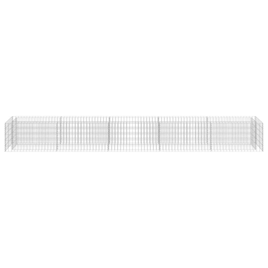 vidaXL Gabion høybed galvanisert stål 450x50x50 cm