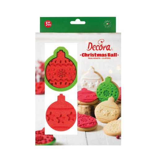 Decora Utstikker Og 2 Pregere  Julekuler 