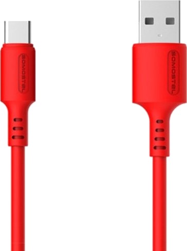 Usb-Kabel Somostel Usb-A Til Usb-C 1,2 M Rød (Sms-Bp06 Usb - Usb Type C Rød)