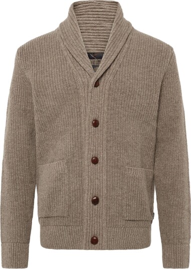Barbour Barbour Hartland Knitted Shawl Neck Cardigan STONE S