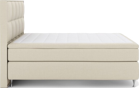 Select No 6 Komplett Sengepakke 210x210 Medium Memory/Pocket - Beige/Sølvben