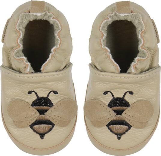 En Fant Krabbesko   Applikasjon   White Pepper m. Bee   En Fant   18   Krabbesko   Beige